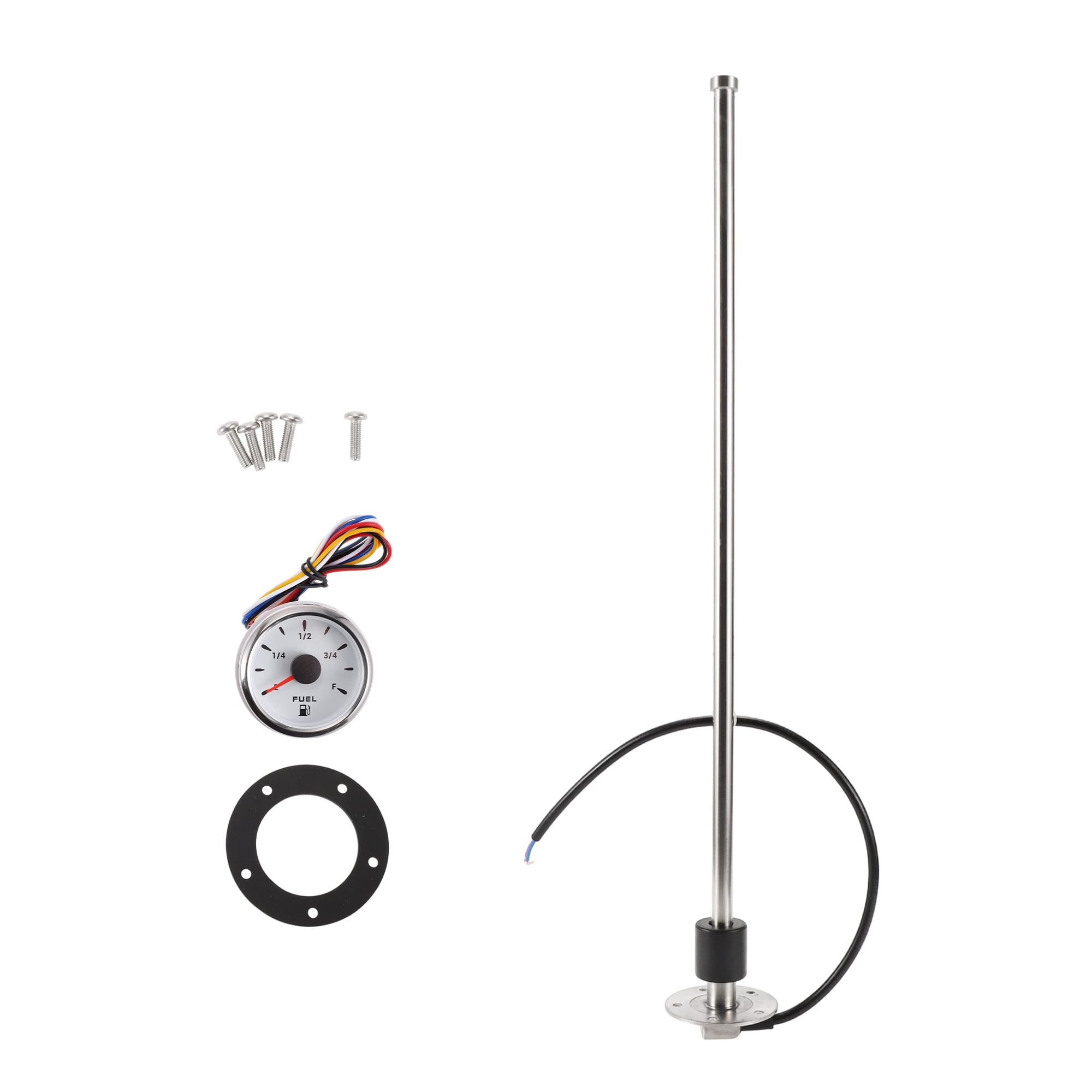 Unique Bargains Fuel Sending Unit And Gauge Kit 20.08" Length Boat Fuel Sending Unit Marine Fuel Sender Unit Metal Black 1 Set 240 33 Ohm