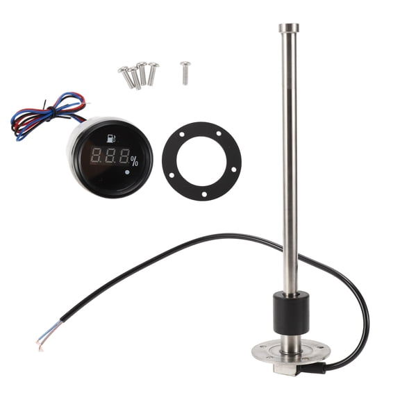 Unique Bargains Fuel Sending Unit and Gauge Kit 275mm Length Boat Fuel Sending Unit Marine Fuel Sender Unit Metal Black 1 Set 240-33 Ohm