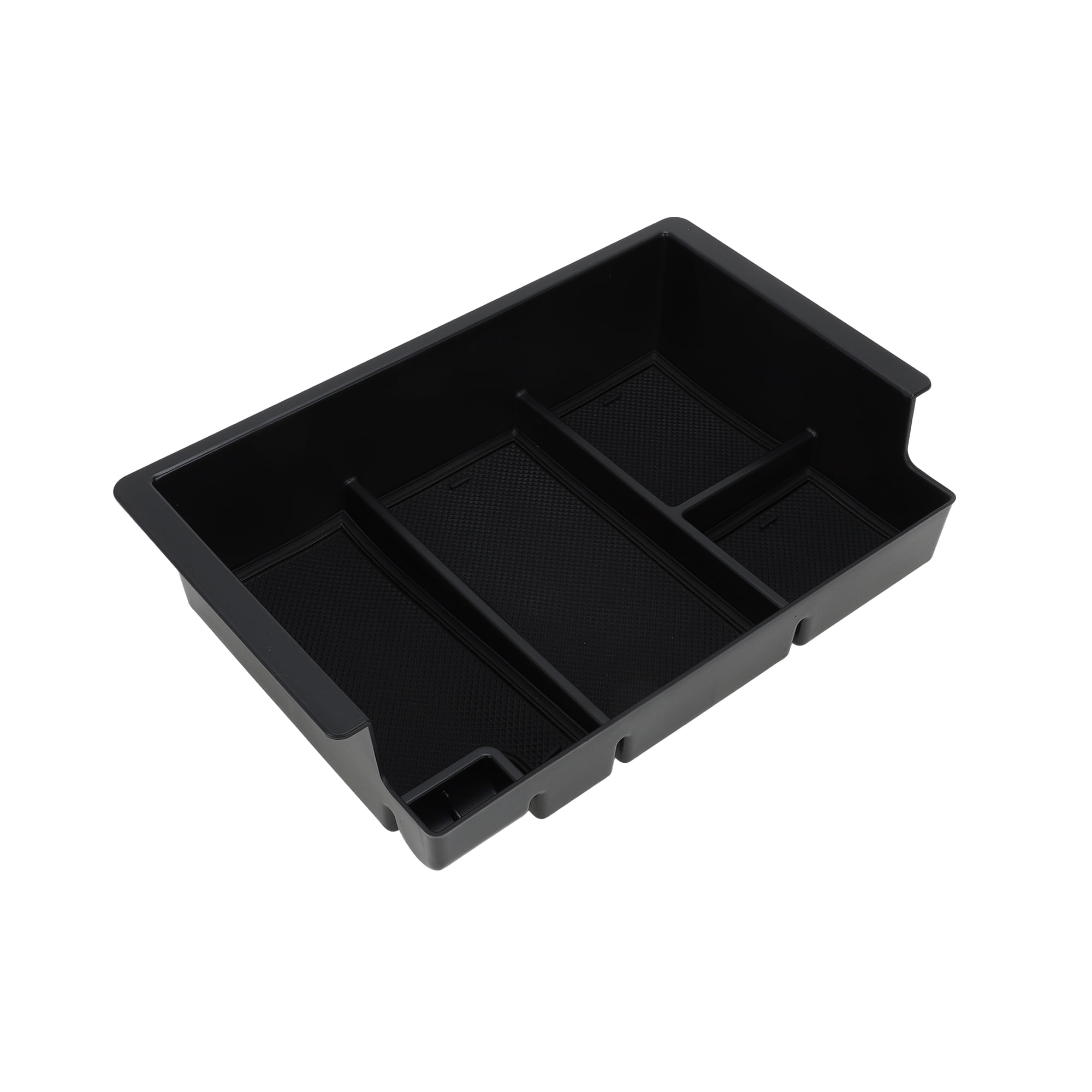Unique Bargains Full Center Console Organizer Tray for Chevy Silverado for GMC Sierra 2500 3500 HD Yukon 2015-2019 Armrest Storage Box Insert Tray Full Console w/Bucket Seats ONLY Plastic Black