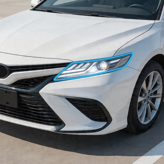 Unique Bargains Full Headlight Head Light Tint Kit for Toyota Camry 2025-2026 TPU Precut Vinyl Overlay Tint Kit Transparent 1 Set