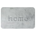 thumbnail image 1 of Unique Bargains Funny Letters Bath Rugs Non Slip Washable Bath Mats Grey 16" x 24", 1 of 6