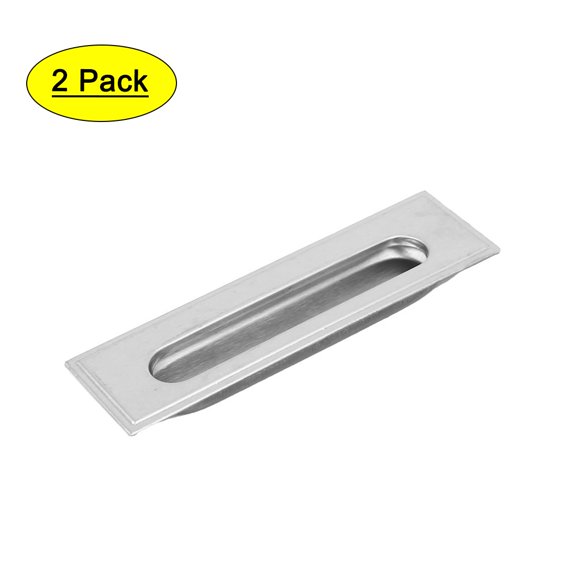 Unique Bargains Furniture Flush Recessed Pull Handle- 0.12" Hole Diameter-2 Pack