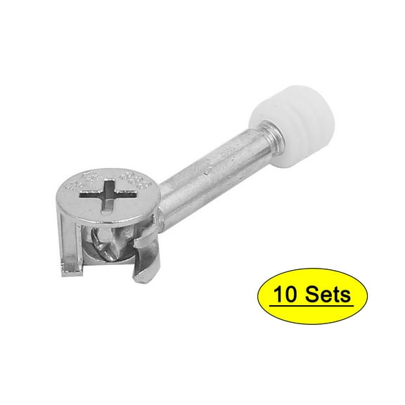 Unique Bargains Furniture Furniture Screw Fittings Connecting Bolts Cam Dowel Nuts 10 Sets