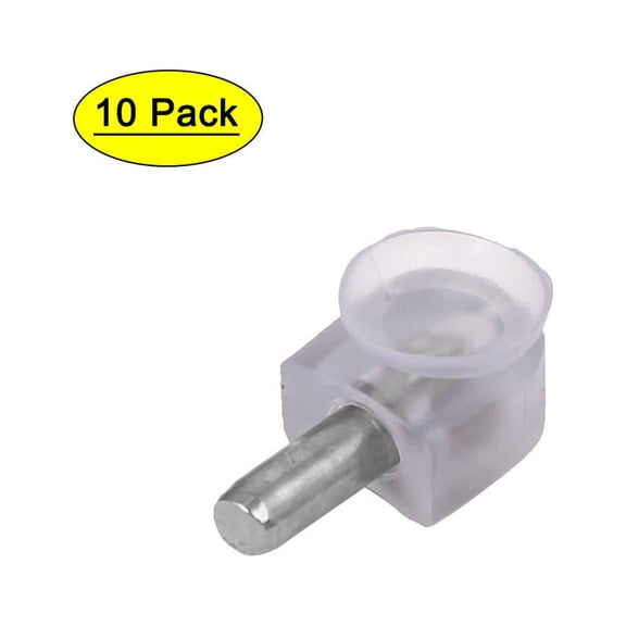 Unique Bargains Furniture Glass Suction Cup Base Shelf Support Pins Bracket Holders 10 Pcs