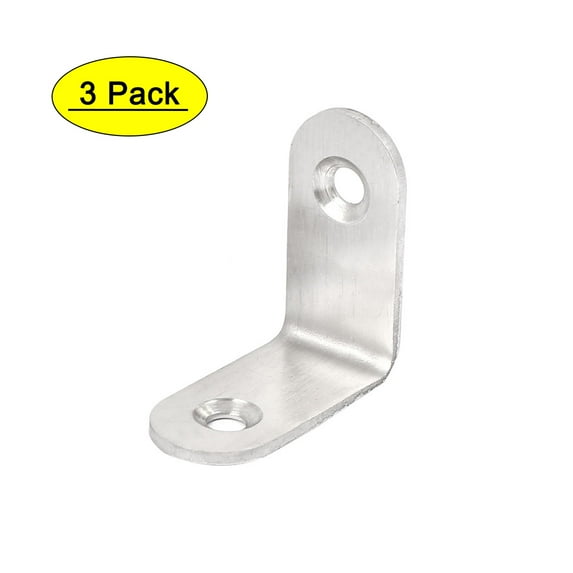 Unique Bargains Furniture Hardware Fitting 90 Degree Angle Bracket Brace 30mmx30mmx2mm 10pcs