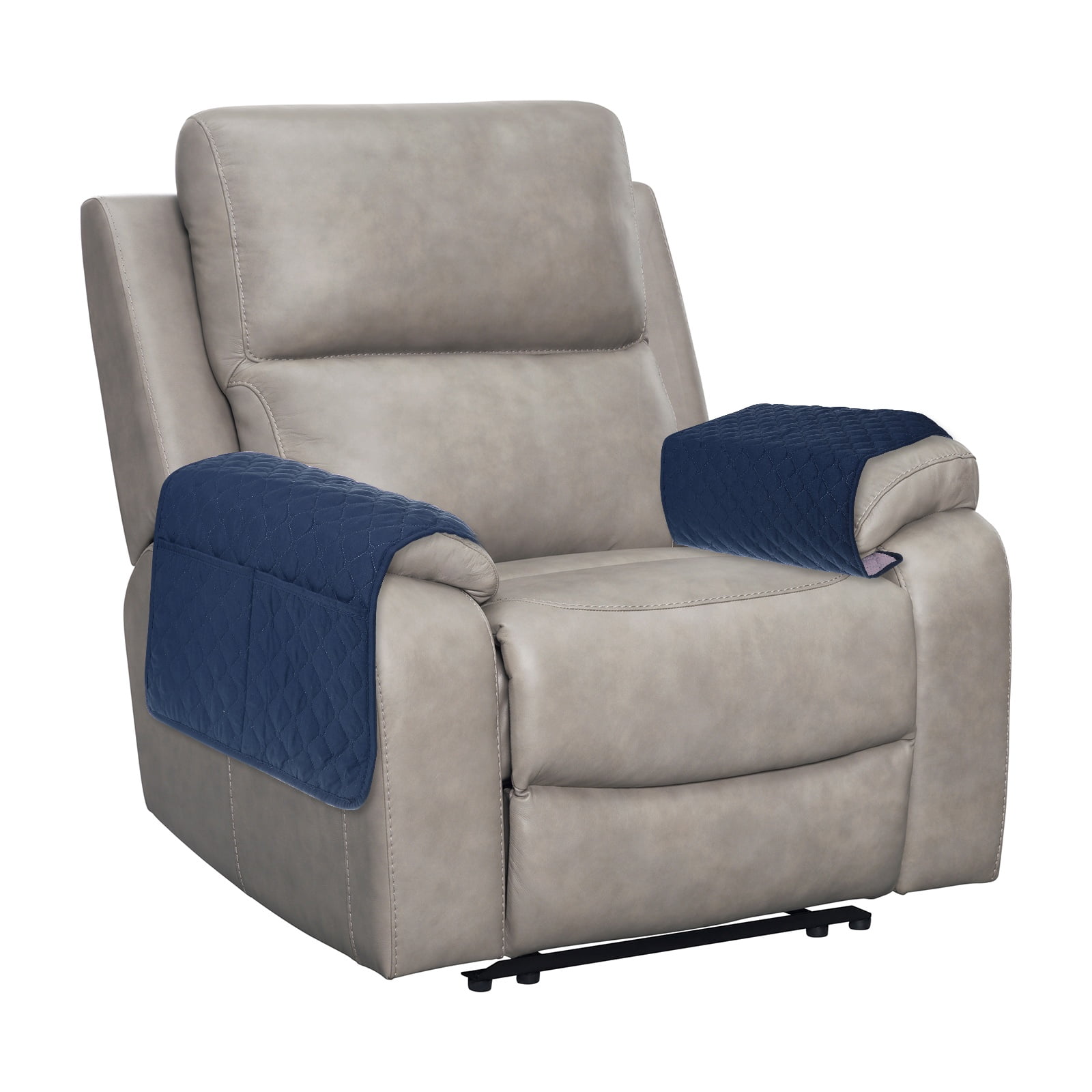 Unique Bargains Furniture Protect Recliner Chair Armchair Covers Navy