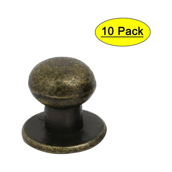 Unique Bargains Furniture Round Pull Knob-0.16" Hole Diameter-10 Pack