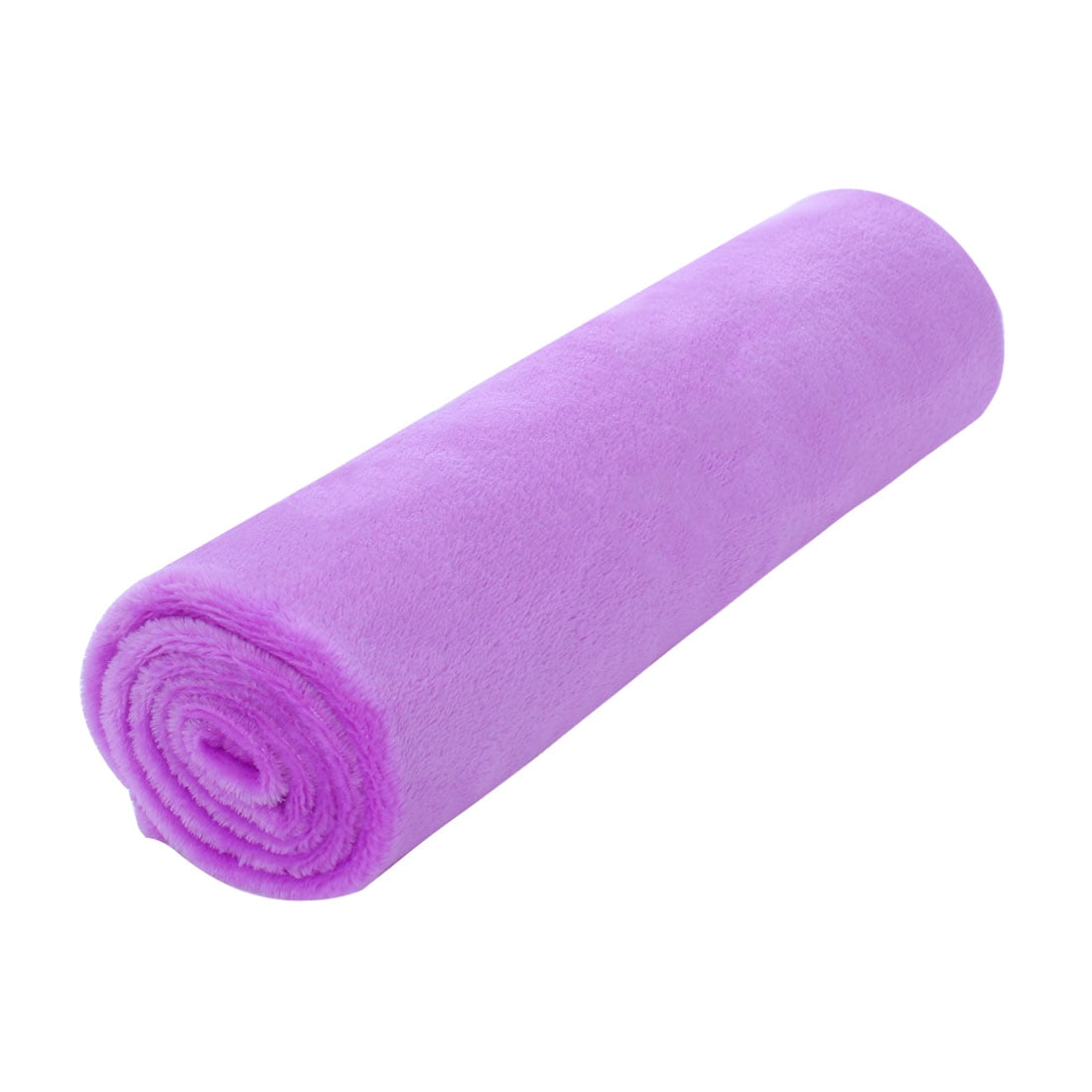 Unique Bargains Fuzzy Plush Flannel Fleece Throw Blanket Light Purple 27" x 40"