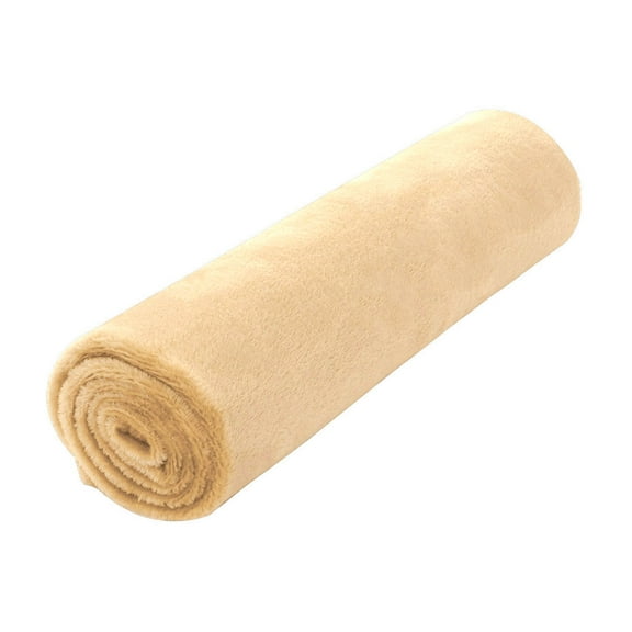 Unique Bargains Fuzzy Plush Flannel Fleece Throw Blanket Wheat 27" x 40"