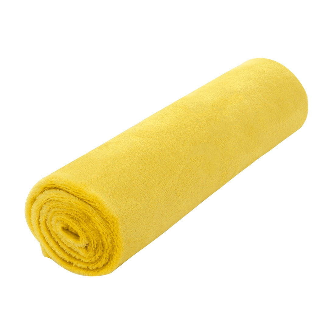 Unique Bargains Fuzzy Plush Flannel Fleece Throw Blanket Yellow 27" x 40"