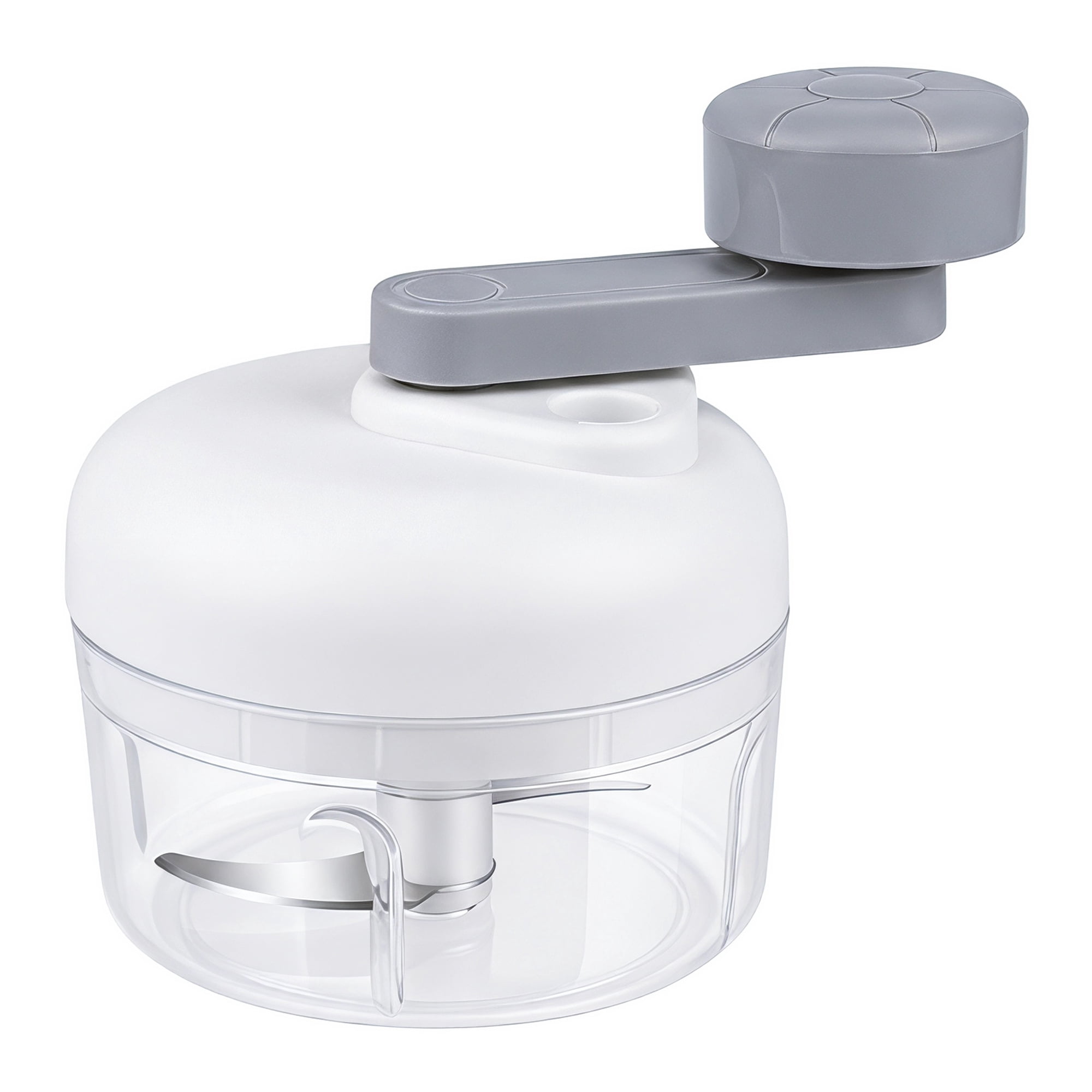 Unique Bargains Garlic Vegetable Chopper Food Processor Detachable Mini Grinder White-2