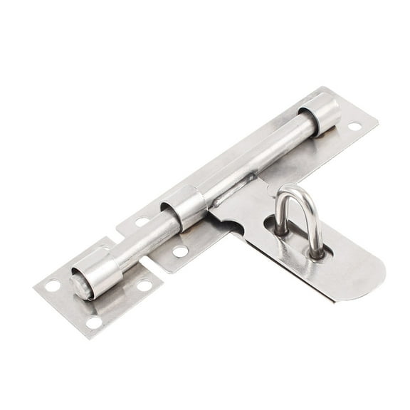 Unique Bargains Gate Stainless Steel Lock Padlock Latch Bolt Hasp Stapler 6.7"