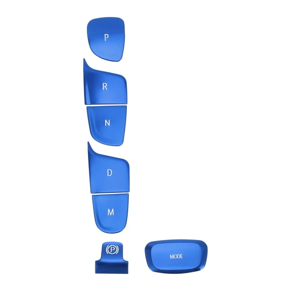 Unique Bargains Gear Shift Handbrake Panel Button Switch Cover for Buick Envision 2021-2023 Center Console Interior Trim Styling Button Cap Decor Blue 1 Set