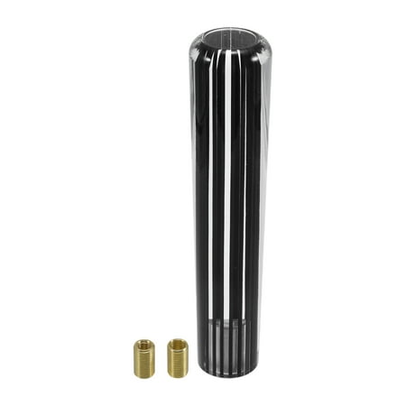 Unique Bargains Gear Shift Knob Acrylic Car for Automatic and Manual Vehicle with 2 Adapter Black Stitches 1 Set