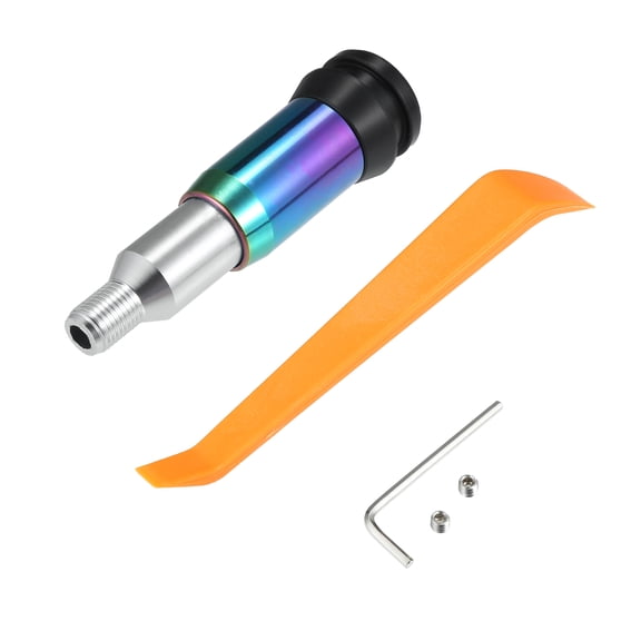 Unique Bargains Gear Shift Knob Adapter M12x1.25 Extension Adapter Aluminum Alloy Assorted Color 1 Set