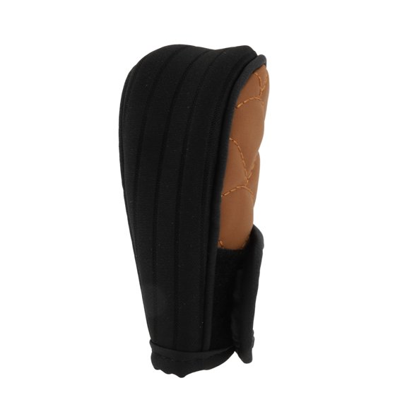 Unique Bargains Gear Shift Knob Cover Universal for Car SUV Truck RV Side-press Touch Fasteners Stick Shifting Handle Protector PU Polyester Orange