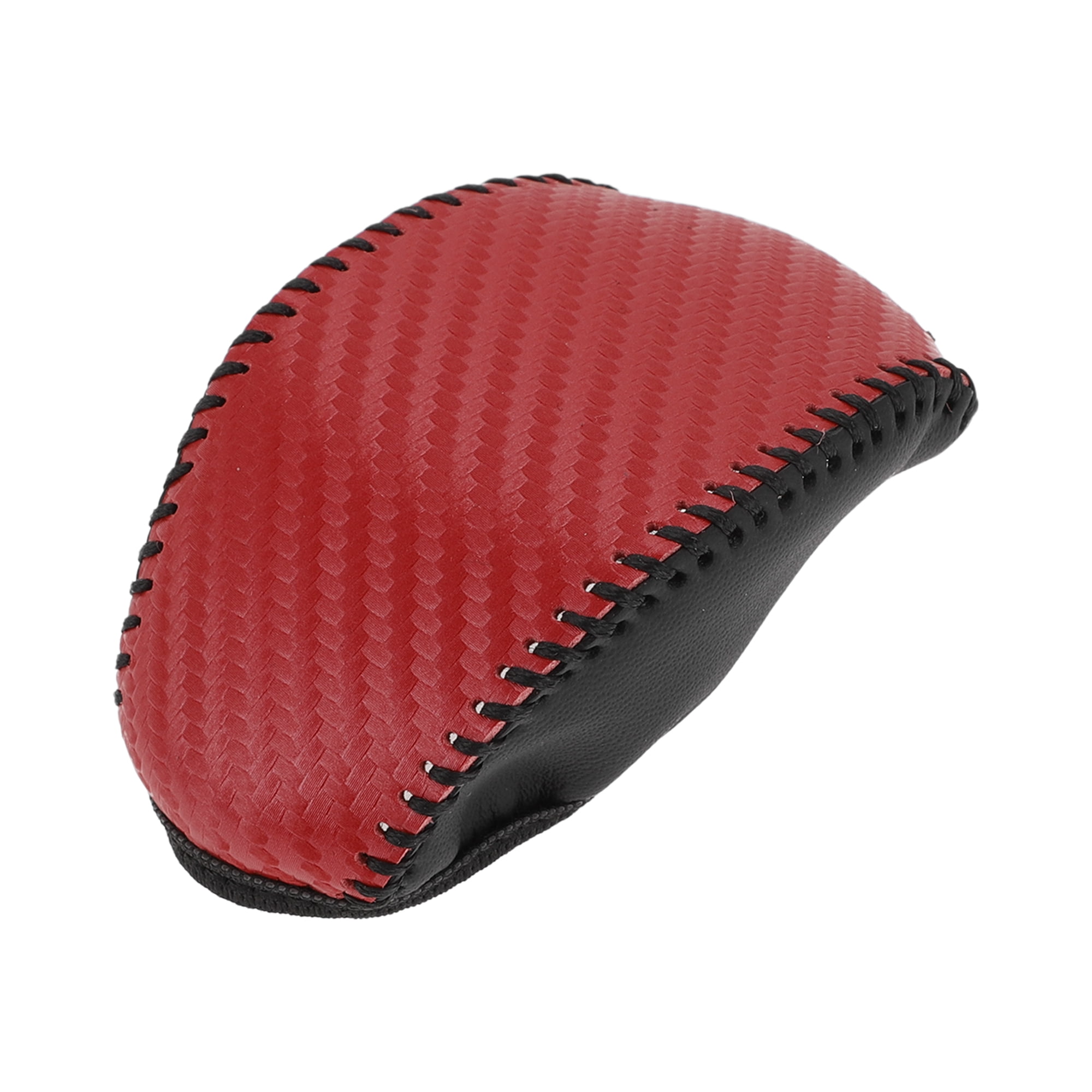 Unique Bargains Gear Shift Knob Cover for Toyota RAV4 2019-2024 Anti-Slip Black Red
