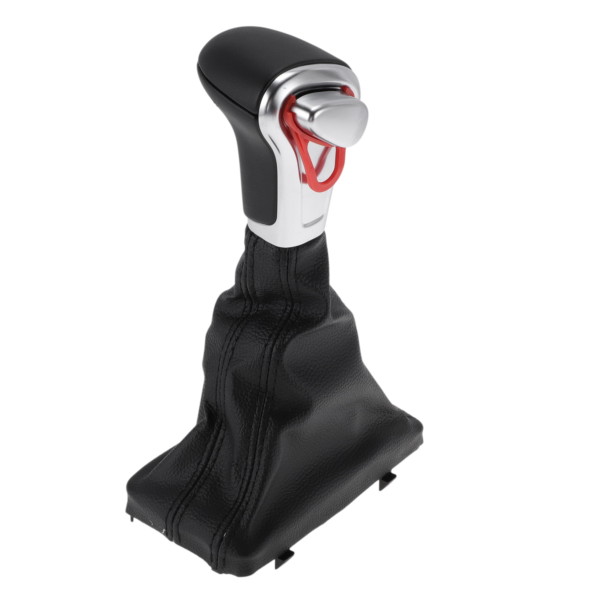 Unique Bargains Gear Shift Knob Handle Automatic for Audi A3 8P 2004-2015 Shift Gear Lever Knob Gearstick Gaiter Boot Cover Plastic Faux Leather