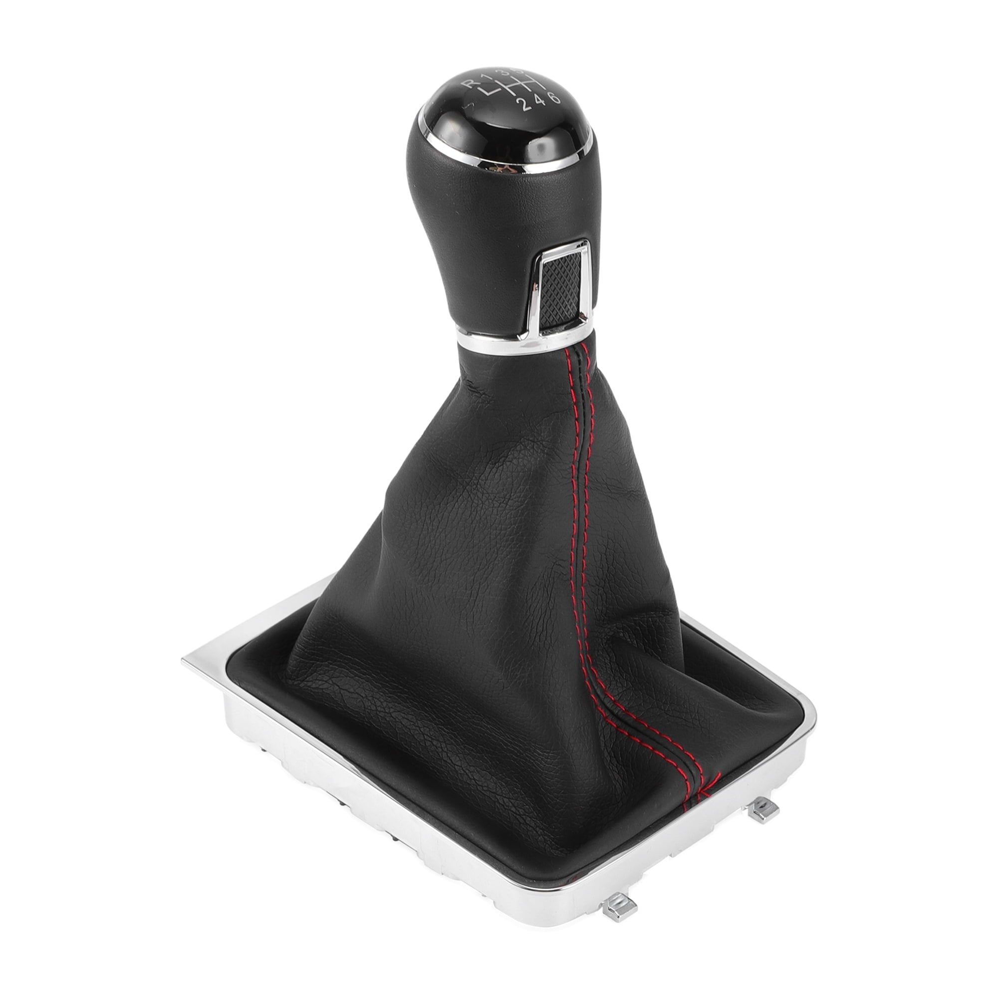 Unique Bargains Gear Shift Knob W/ Cover 6 Speed Manual Stick Shifter Knob for Volkswagen Passat Limo 05-11 Faux Leather