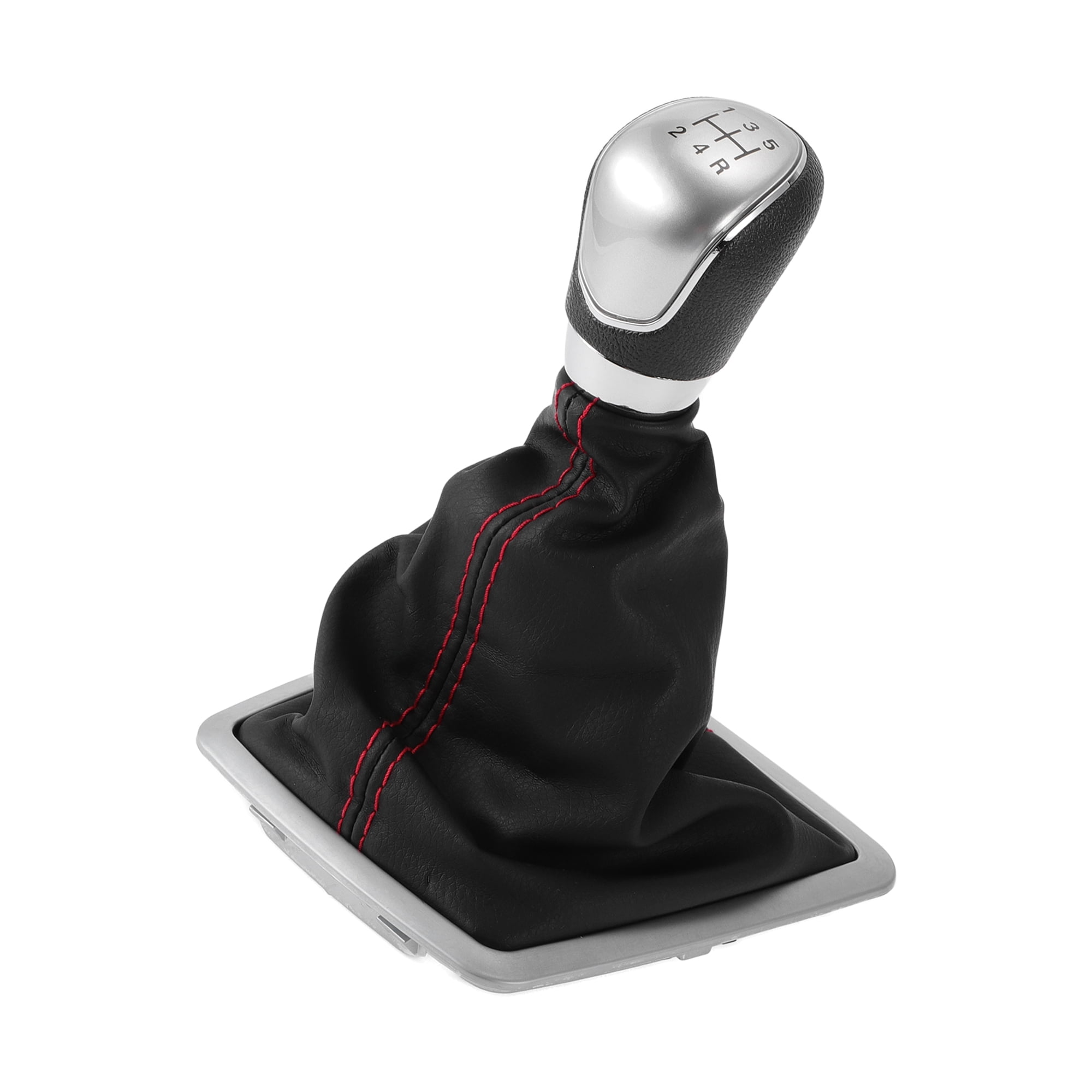 Unique Bargains Gear Shift Knob with Cover 5 Speed Manual Stick Shifter Knob for Ford MK3 MK4 MK7 2006-2011 Plastic