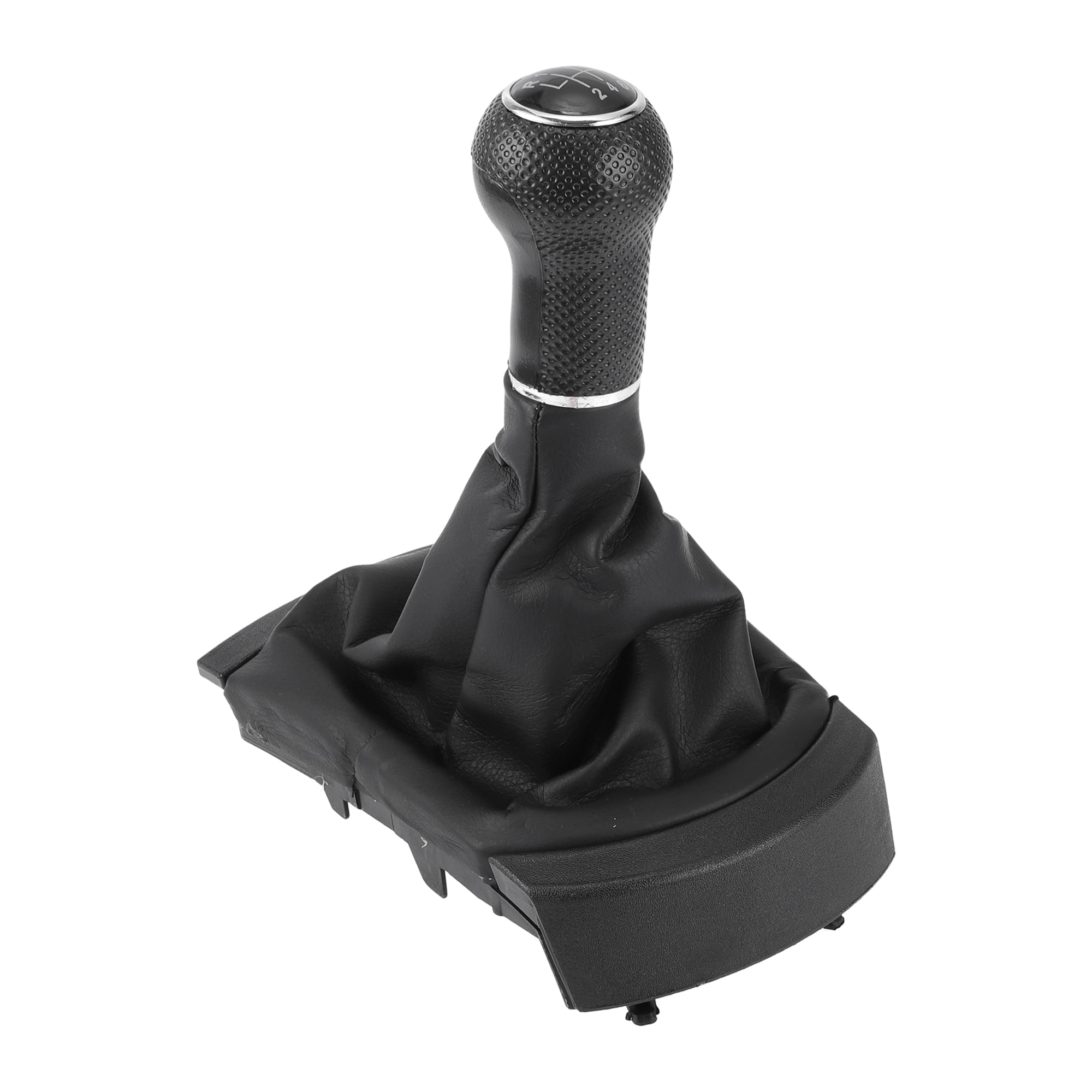 Unique Bargains Gear Shift Knob with Cover 6 Speed Manual Stick Shifter Knob for SEAT Ibiza 02-08 Plastic Faux Leather