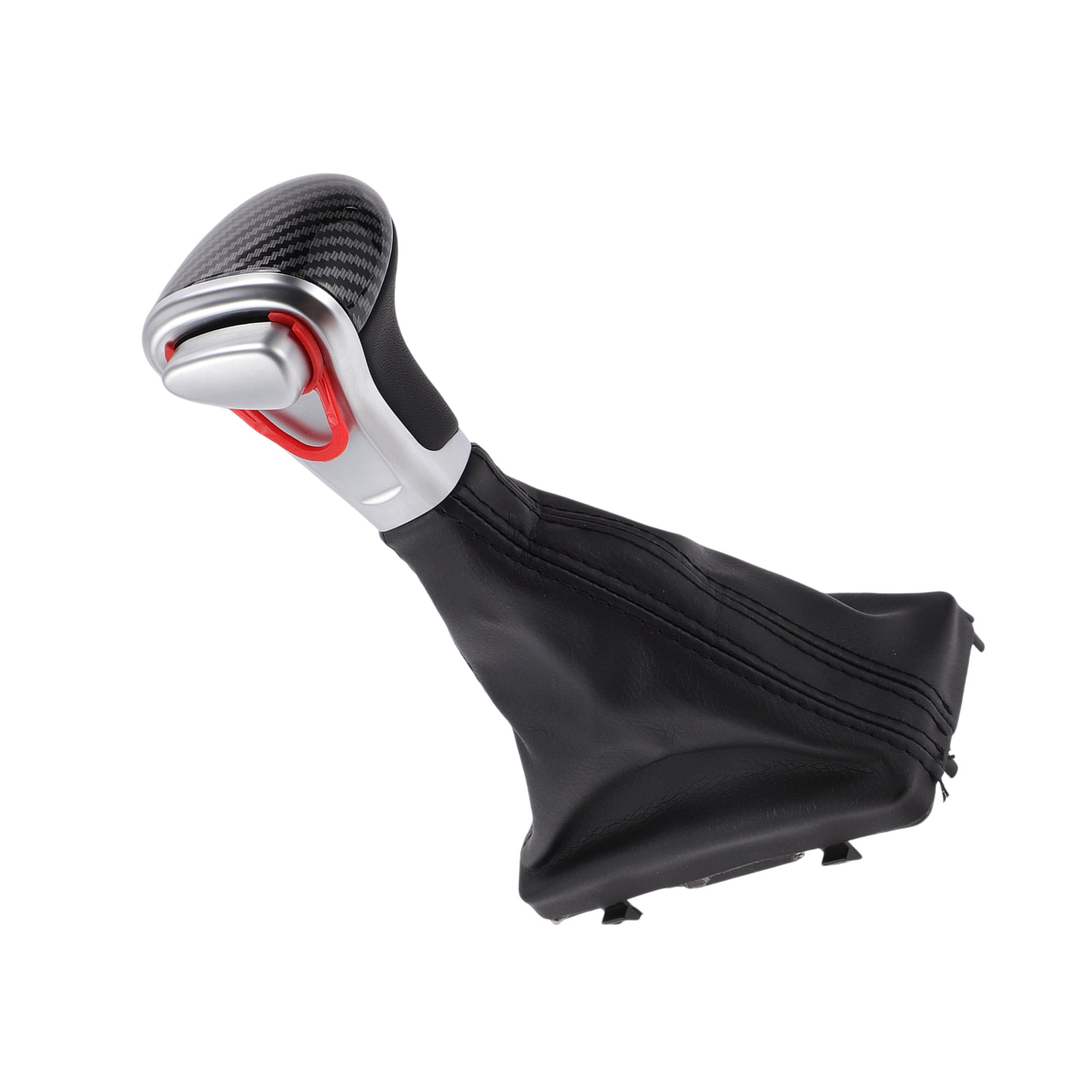 Unique Bargains Gear Shift Knob with Cover Automatic Stick Shifter Knob for Audi A4 allroad 2013-2014 Faux Leather Black