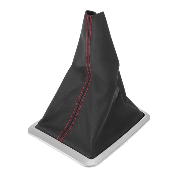 Unique Bargains  Gear Shift Stick Gaiter for Ford Focus MK2 2004-2012 Gear Stick Knob Cover Boot Shift Cover Dustproof Leather 1 Pc Black Red