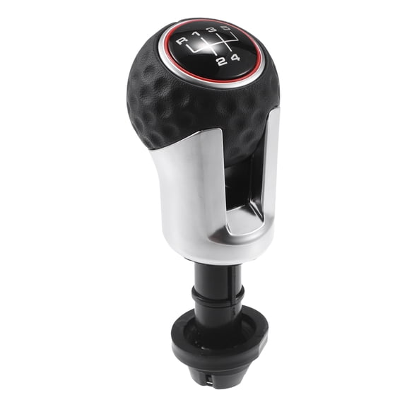 Unique Bargains Gear Shifter Knob 5 Speed Manual Stick Shifter Knob for VW Jetta with 1Adapter Plastic Faux Leather 1Pcs