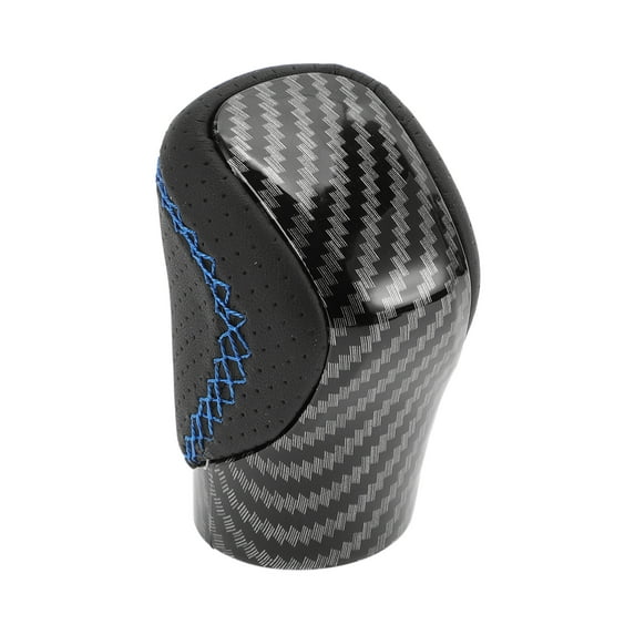 Unique Bargains Gear Shifter Knob Automatic Stick Shifter Knob for Lexus ES350 2016-2018 Plastic Faux Leather Black Blue