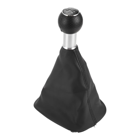 Unique Bargains Gear Shifter Knob W/ Cover 5 Speed Manual Stick Shifter Knob for VW Golf 1989-1999 Plastic Faux Leather