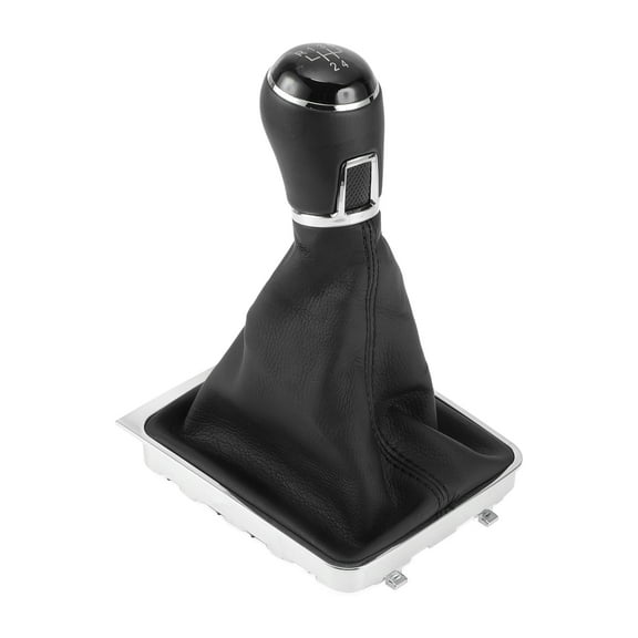Unique Bargains Gear Shifter Knob with Cover 5 Speed Manual Stick Shifter Knob for Volkswagen Passat Limo Faux Leather