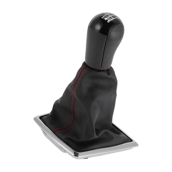 Unique Bargains Gear Shifter Knob with Cover 6 Speed Manual Stick Shifter Knob for Ford Focus MK2 2004-2008 Faux Leather