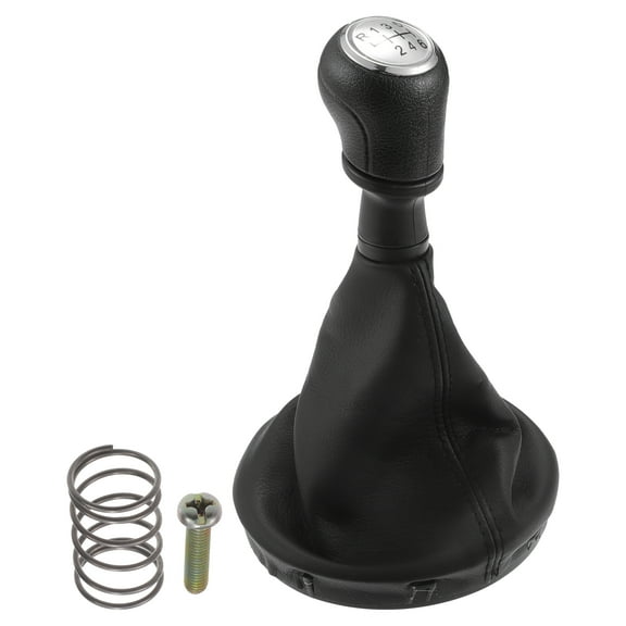 Unique Bargains Gear Shifter Knob with Cover 6 Speed Manual Stick Shifter Knob for VW Transporter T5 T6 Faux Leather