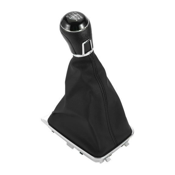 Unique Bargains Gear Shifter Knob with Cover 6 Speed Manual Stick Shifter Knob for Volkswagen Golf mk7 GTI 13-17 Plastic