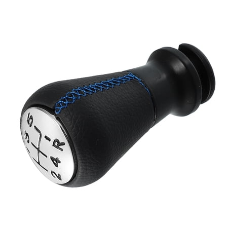 Unique Bargains Gear Stick Shift Knob w/ Blue Stitches for Peugeot 106 107 205 206 207 306 307 309 for Citroen C1 C3 C4