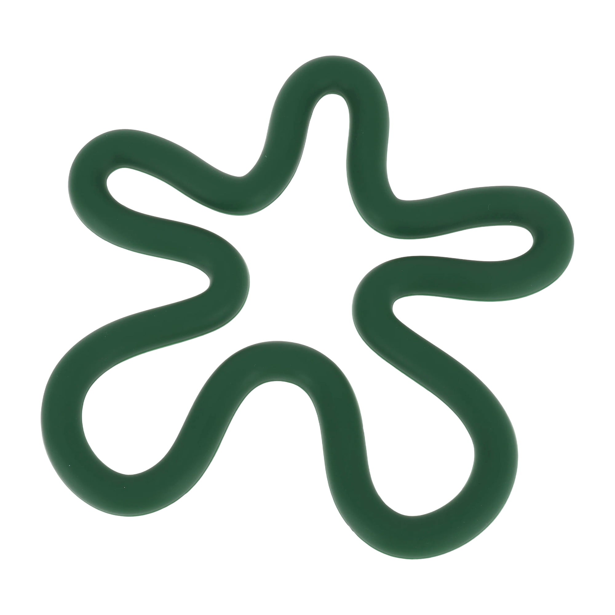 Unique Bargains Geometric Irregular Silicone Coaster for Drinks and Kitchen Dark Green