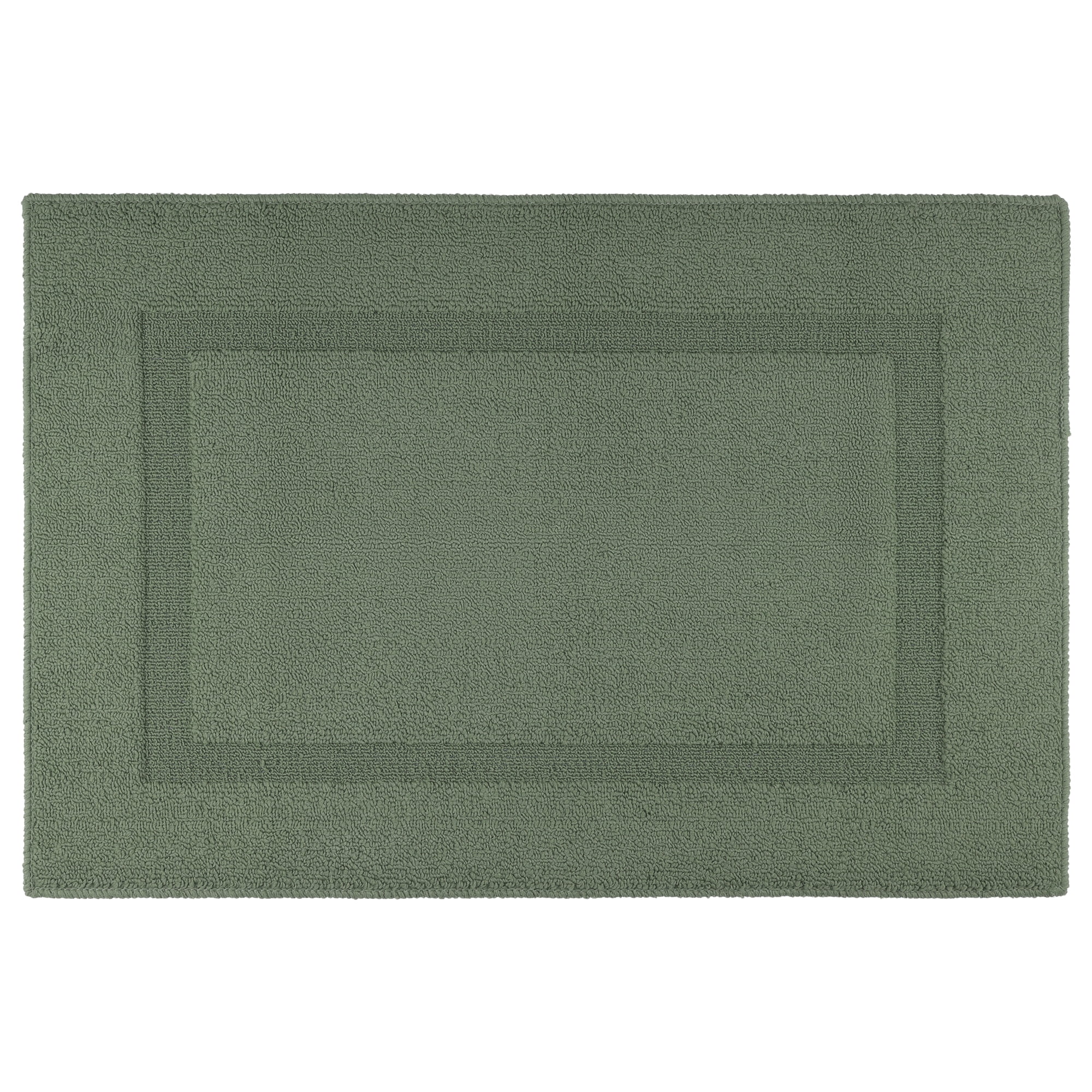 Unique Bargains Geometric Non Slip Waterproof Rug Scraper Welcome Mat Dark Green 32" x 20"