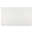 thumbnail image 1 of Unique Bargains Geometric Pattern Bathroom Mat Absorbent Non-Slip Bath Rug Beige 20" x 32", 1 of 7