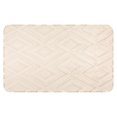 thumbnail image 1 of Unique Bargains Geometric Pattern Bathroom Mat Absorbent Non-Slip Bath Rug Khaki 16" x 24", 1 of 7