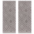 thumbnail image 1 of Unique Bargains Geometric Pattern Cotton Decorative Hand Towels Grey 2-Piece, 1 of 4