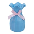 thumbnail image 1 of Unique Bargains Geometric Plastic Modern Unbreakable Bud Vase Blue 4.1" x 4.1" x 6.3", 1 of 7