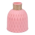 thumbnail image 1 of Unique Bargains Geometric Plastic Tall Decorative Bud Vase Pink 4.7" x 4.7" x 5.7", 1 of 5