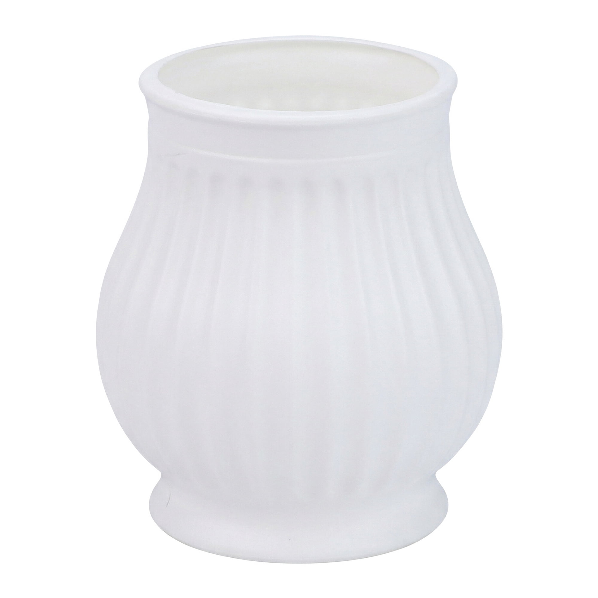 Unique Bargains Geometric Plastic Unbreakable Stylish Flower Vase White 3.1" x 3.1" x 3.5"