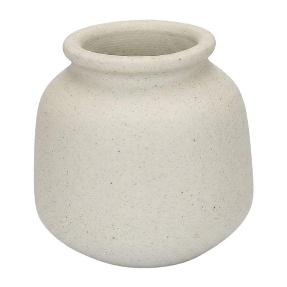 Unique Bargains Geometric Ribbed Minimalist Ribbed Flower Vase 2.6"L x 2.6"W x 2.6"H