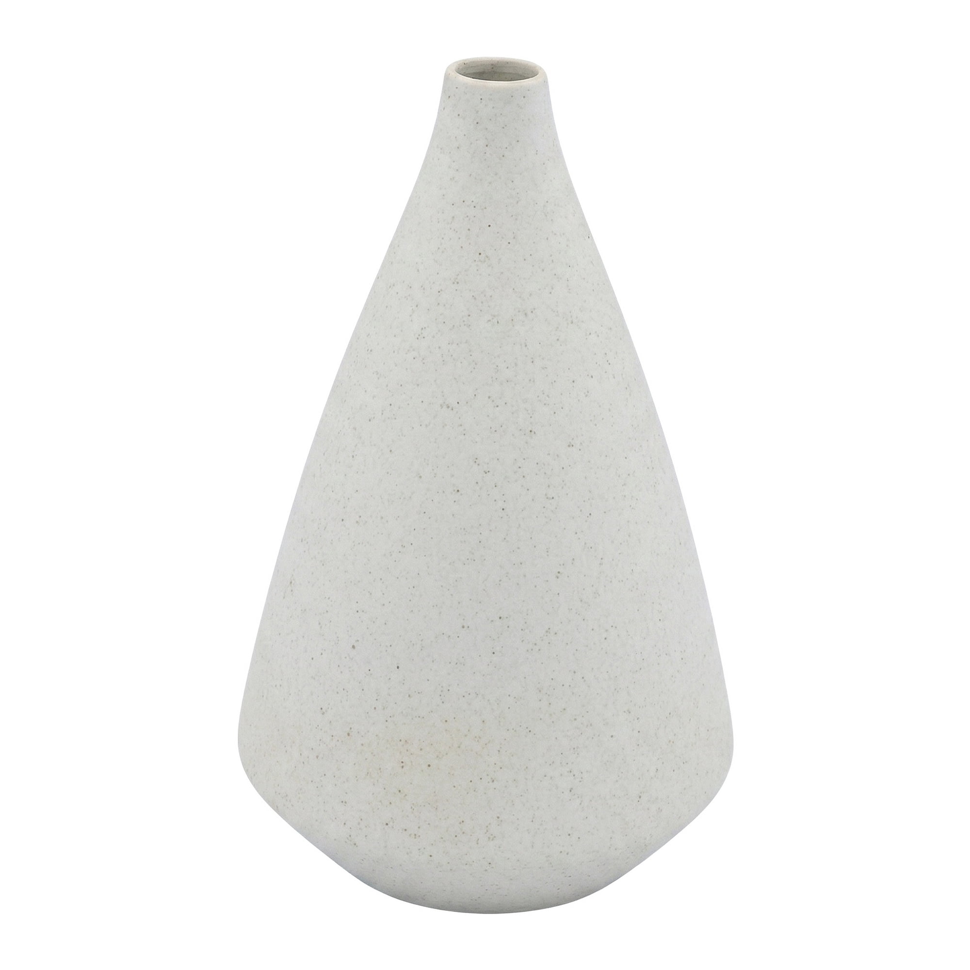 Unique Bargains Geometric Ribbed Minimalist Ribbed Flower Vase 3.1"L x 3.1"W x 5.3"H