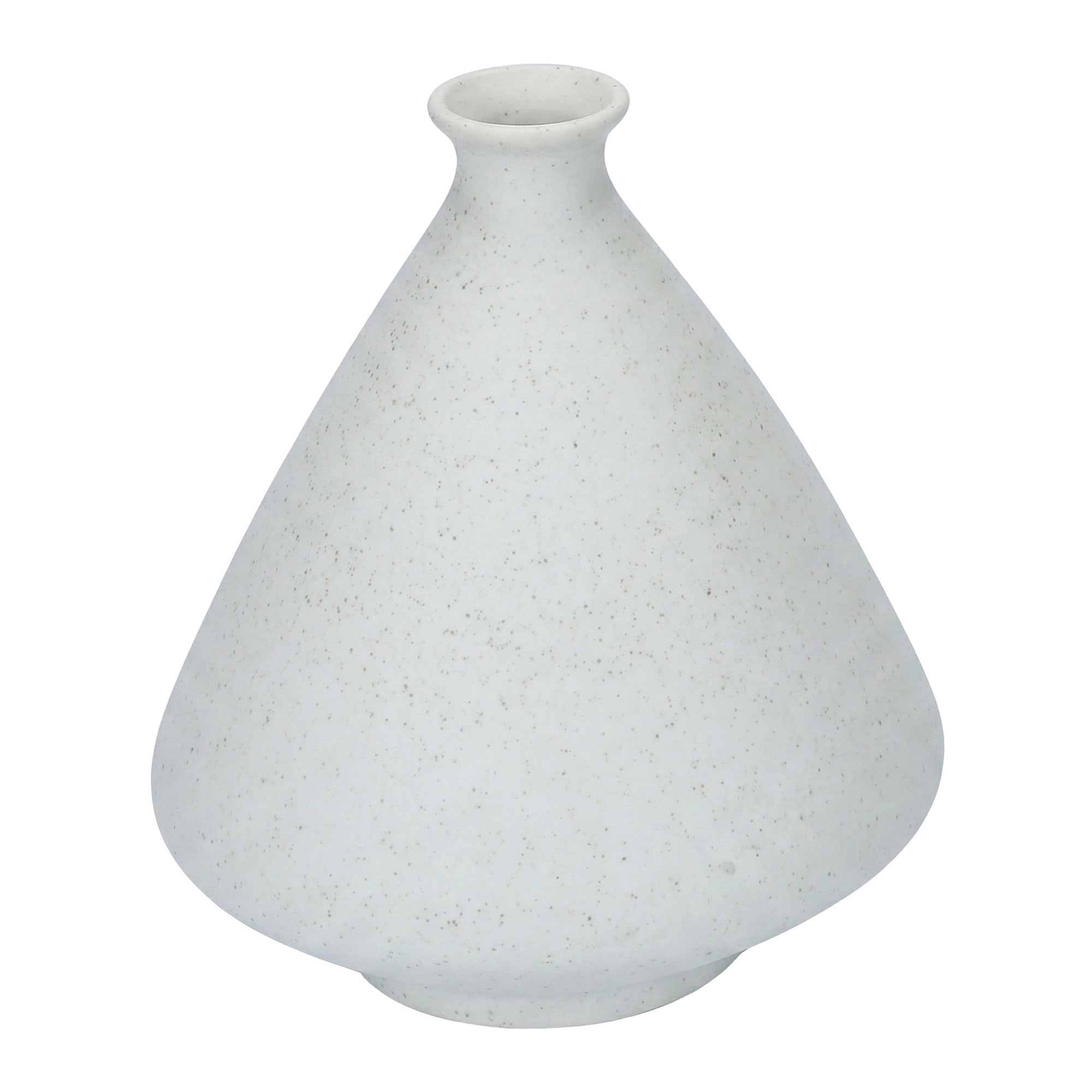 Unique Bargains Geometric Ribbed Minimalist Ribbed Flower Vase 3.9"L x 3.9"W x 4.1"H