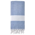 thumbnail image 1 of Unique Bargains Geometric Sandproof Quick Dry Turkish Beach Towel Blue 71" x 40", 1 of 8