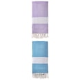 thumbnail image 1 of Unique Bargains Geometric Sandproof Turkish Beach Towel Light Purple/Sky Blue 71"x40", 1 of 8