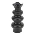 thumbnail image 1 of Unique Bargains Geometric Tiered Ceramic Sculptural Flower Vase Black 3.9"x 3.9"x 8.3", 1 of 6