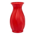 thumbnail image 1 of Unique Bargains Geometric Unbreakable Plastic Flower Vase Red 4.7"L x 4.7"W x 8.9"H, 1 of 5